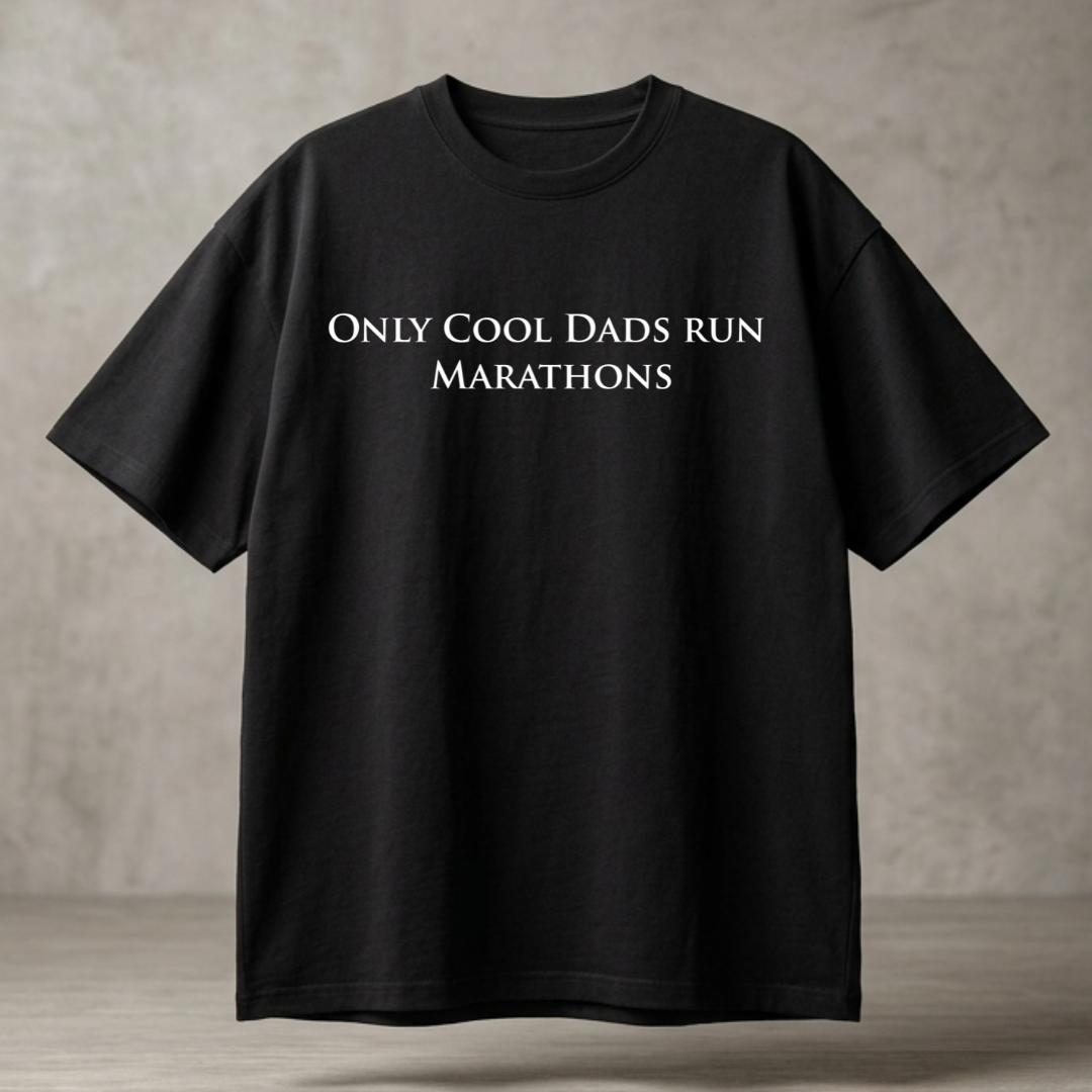 Unisex Oversized Classic T-Shirt - Cool Dads Run Marathons